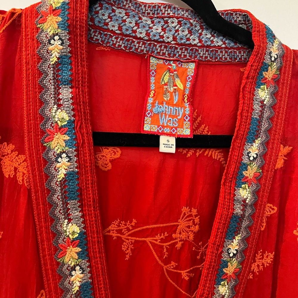 Johnny Was Womens Beautiful Orange
Star Danica Kimono Size- Small - Picture 7 of 10